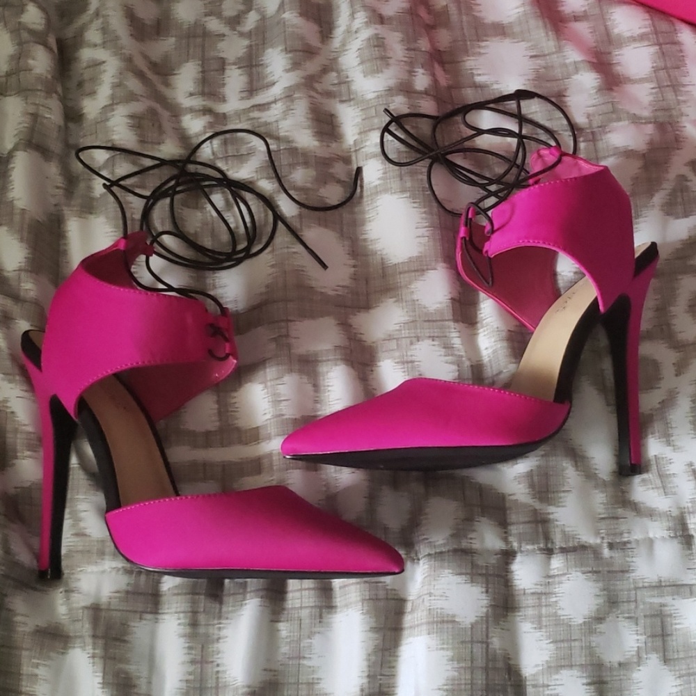 Hot pink heels